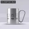 Trendation - Bär Tiger Mann Edelstahl Tasse Karabiner Produktbild-Vorschau 2