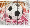 5-teiliger Einseitiger Vlies Paravent - Street football II Produktbild-Vorschau 1