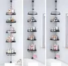 Étagère de salle de bain d'angle, télescopique, réglable, Voir les images du produit 5