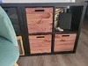 4er set Holzkiste Holzbox Vintage Ocker passend für Ikea Produktbild-Vorschau 6
