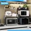 Fleau Home - Étagère réglable en métal pour micro-ondes - Voir les images du produit 8