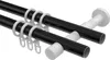 Interdeco Gardinenstange / Vorhangstange Schwarz, Typ Produktbild-Vorschau 3