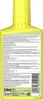 The back of a yellow plastic bottle containing liquid fertilizer for aquarium plants. Produktbild-Vorschau