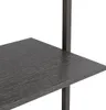 vidaXL Žebříkový regál s 5 policemi černý 64x35x185 cm Náhled obrázku produktu 6