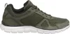 Side view of a single olive green athletic shoe against a white background. Produktbild-Vorschau