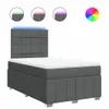 Boxspringbett mit Matratze Dunkelgrau 120x200 cm Stoff, Produktbild-Vorschau 2