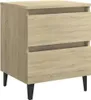 vidaXL Stolik nocny dąb sonoma 40x35x50 cm materiał Podgląd zdjęcia produktu 2