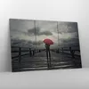 Bild auf Leinwand - Leinwandbild - Meer Brücke Sturm - Produktbild-Vorschau 4