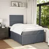 Boxspringbett mit Matratze Dunkelgrau 120x200 cm Samt Produktbild-Vorschau 5
