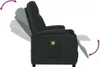 Side view of a black massage chair with its footrest and backrest partially extended. Náhľad obrázku produktu