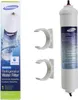 A Samsung refrigerator water filter and its packaging are displayed against a white background. Podgląd zdjęcia produktu