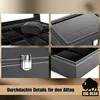 BigDean Uhrenbox für 12 Uhren Glasdeckel - schicke Uhrenbox Produktbild-Vorschau 5