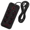 Maclean zásuvková lišta 6cestný prodlužovací kabel + 4xUSB Náhled obrázku produktu 1