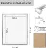 3er 5er Set Holz Bilderrahmen Lifestyle Plexi Foto Rahmen Produktbild-Vorschau 2