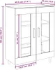 vidaXL Příborník betonový šedý 69,5x34x90 cm odvozený Náhled obrázku produktu 8