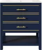 Meuble sous-vasque de salle de bains 76 cm, bleu foncé, Voir les images du produit 2