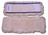 Two beige mop heads with frayed edges and blue trim are shown against a white background. Produktbild-Vorschau
