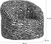 Runder gepolsterter Sessel, Zebra-Effekt, Maße 80 x 80 x 80 Produktbild-Vorschau 3