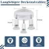 ZMH Deckenstrahler LED GU10 Rund 3 Flammig Mattweiß 350° Produktbild-Vorschau 4