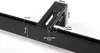 Close-up of a black metal curtain rail with measurement annotations. Anteprima dell’immagine prodotto