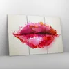 Bild auf Leinwand - Leinwandbild - Rote Lippen glänzend Produktbild-Vorschau 4