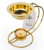 Räucherstövchen mit Sieb - Gold mit Bogen, Edles Design für Produktbild-Vorschau 1