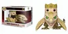 A product image showing a Funko Pop! Rides figure of Queen Rhaenyra on her dragon Syrax, both in and out of its packaging. Produktbild-Vorschau