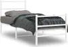 Bettgestell mit Kopf- und Fußteil Metall Weiß 80x200 cm Produktbild-Vorschau 2