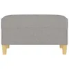 vidaXL Tabouret de pied gris clair 70x55x41 cm Tissu Voir les images du produit 3