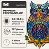 UNIDRAGON 186-tlg. Holzpuzzle Charming Owl Medium 21x35 cm Produktbild-Vorschau 14