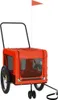 vidaXL Fahrradanhänger Hunde Orange und Schwarz Produktbild-Vorschau 1