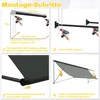XMTECH Fallarmmarkise 235 x 145 cm Balkonmarkise Produktbild-Vorschau 6