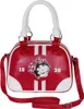 A red and white bowling-style handbag with Betty Boop graphics. Produktbild-Vorschau