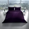 Renforce Bettwäsche Set 200x200 cm 80x80 cm Lila Uni 100% Produktbild-Vorschau 2