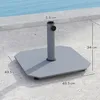 Outsunny supporto per ombrellone in metallo 18,5 kg, Anteprima dell’immagine prodotto 3