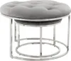 Hocker Becky 800 2er-Set Grau / Silber Produktbild-Vorschau 2