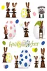 HERMA Oster Sticker TREND "Hasenparty" 3 Blatt à 9 Sticker Produktbild-Vorschau 2