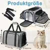 Transportbox Katze,Faltbarer Transporttasche Katze und Produktbild-Vorschau 2