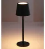 LED Tischleuchte Touch Akku USB Schwarz 26 cm dimmbare Produktbild-Vorschau 3