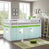 Lit superposé 90x200 cm avec Matelas Lit mezzanine en Bois Voir les images du produit 3