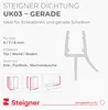 STEIGNER Duschdichtung UK03 60 cm (1 Stk.) Schwarz - Produktbild-Vorschau 2