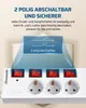 DEWENWILS 2M Steckdosenleiste Einzeln Schaltbar,  6 Fach Produktbild-Vorschau 4