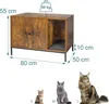 Relaxdays Katzenschrank für Katzentoilette, mit Produktbild-Vorschau 4