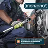 A mechanic is using a torque wrench on a truck wheel. Produktbild-Vorschau