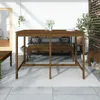 Gartentisch Honigbraun 159,5x82,5x110 cm Massivholz Kiefer Produktbild-Vorschau 3
