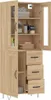 vidaXL Deska wysoka dąb sonoma 69,5x34x180 cm Materiał Podgląd zdjęcia produktu 3