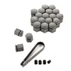 20x Radschrauben Kappen 17 mm grau für ALFA ROMEO FIAT Produktbild-Vorschau 2