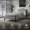 Letto imbottito ML-Design, 90x200 cm, grigio. Letto singolo Anteprima dell’immagine prodotto 2