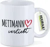 Huuraa Kaffeetasse Mettmann verliebt 330ml Weiß Keramik Produktbild-Vorschau 1