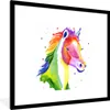 MuchoWow® MuchoWow® Gerahmtes Poster Pferd - Farben - Produktbild-Vorschau 1